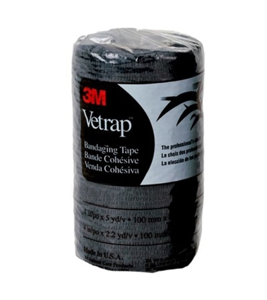 3M VETRAP <br/>| Cohesive Bandaging Tape, Black