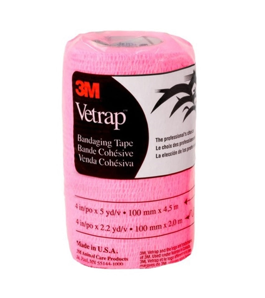 3M VETRAP <br/>| Cohesive Bandaging Tape, Neon Pink