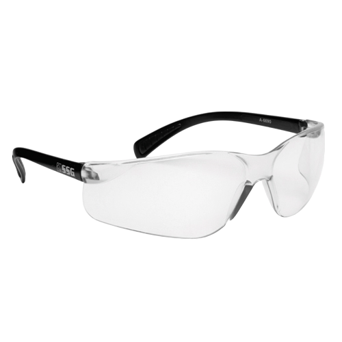 SSG A6690 clear wrap-around driving glasses with UV protection and anti-dust features
