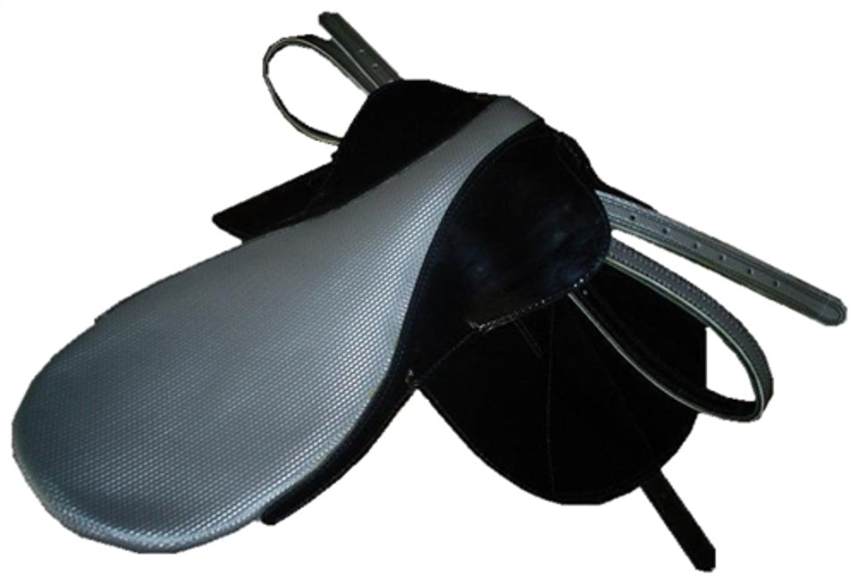 Lightweight KBL racing saddle with Kevlar-Nylon tree and Clarino leather.