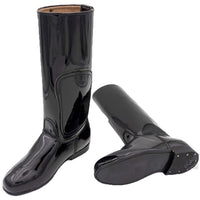 Equiwin THOROUGHBRED black leather riding boots with ankle support and durable design for professional galloping.