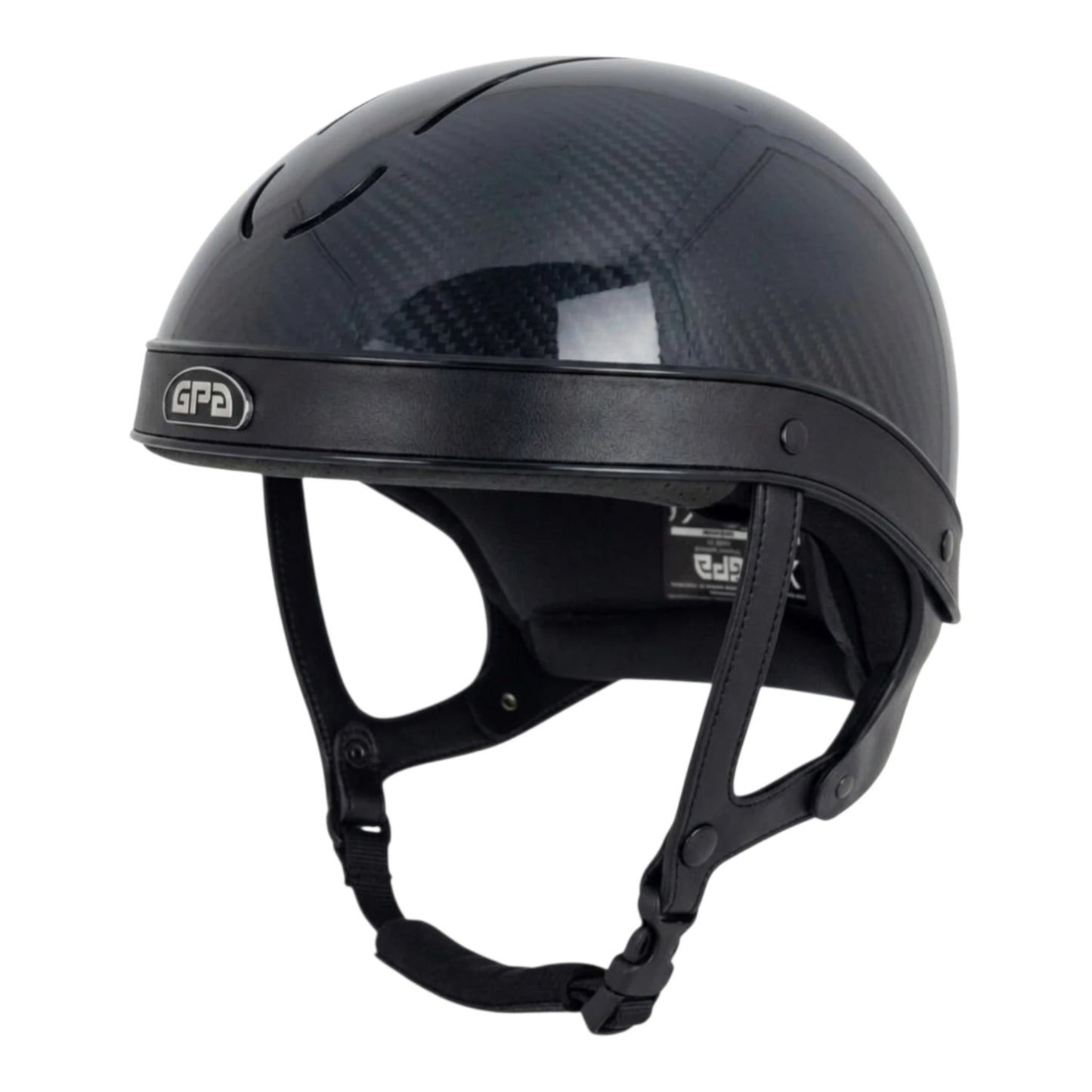 GPA Global Hybrid Carbon Jockey Helmet - Lightweight French Racing Skull Cap with Carbon Shell