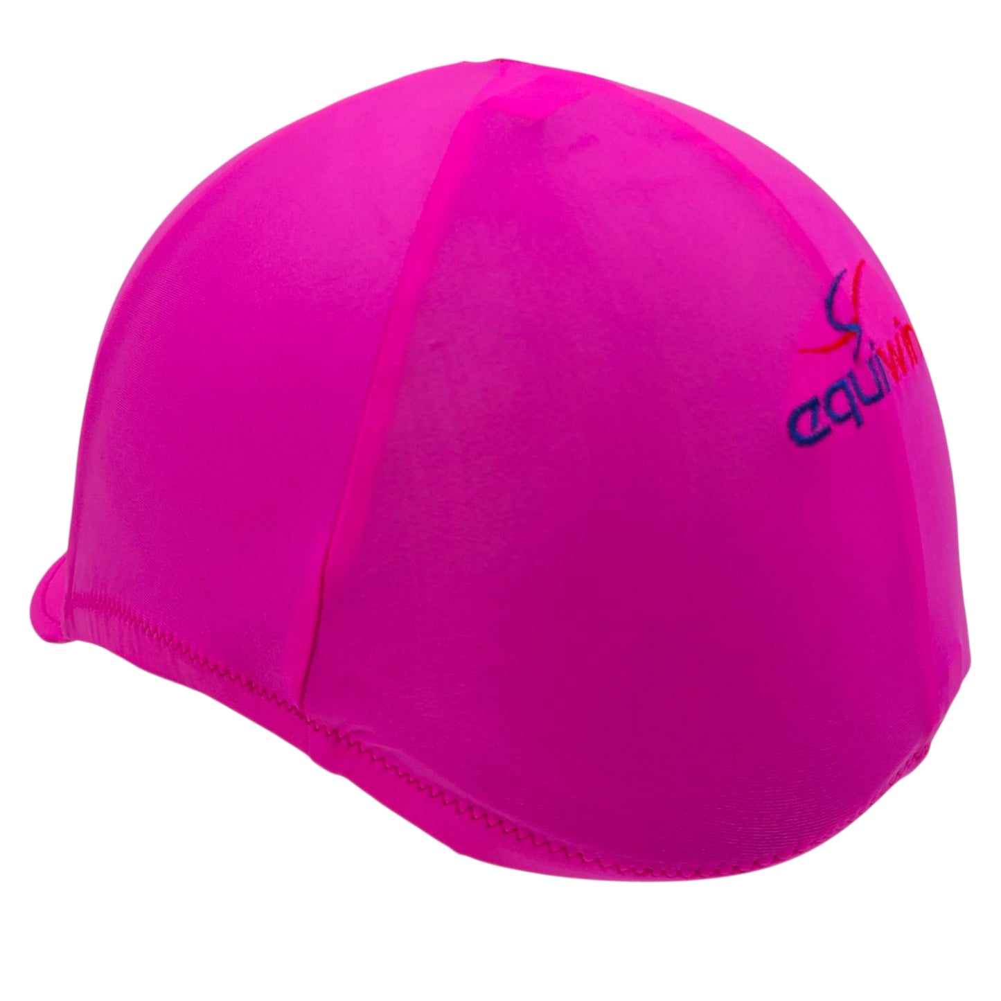 Red stretchy spandex polyester helmet cover for big-shell helmets by Equiwin