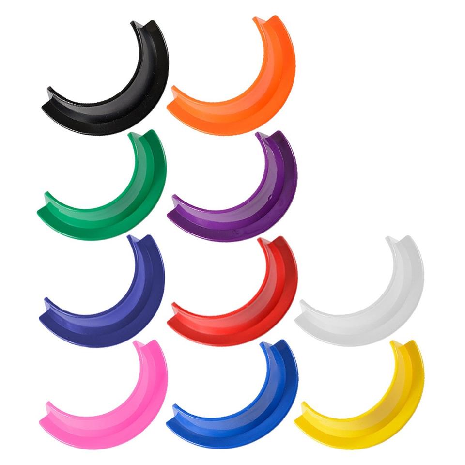 Red OBR replacement blinker cups in French, Full, and Blind styles for enhanced horse riding safety.