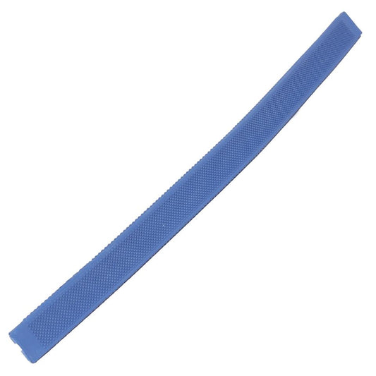 JMI red non-slip rubber rein grips for easy installation on horse tack, available in regular and long lengths.