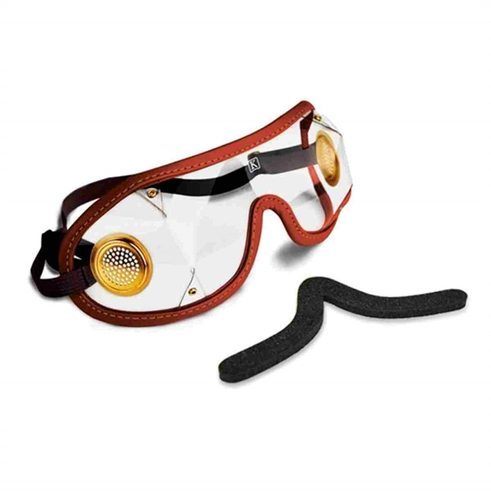 Kroops foam goggle padding set with adhesive backing for comfort and dirt protection in jockey equipment.