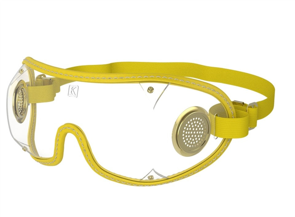 Kroops ORIGINAL <br/>| Jockey Goggle, Clear Lens, Yellow