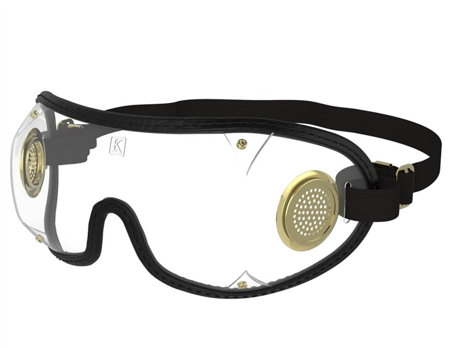 Kroops ORIGINAL <br/>| Jockey Goggle, Clear Lens, Black