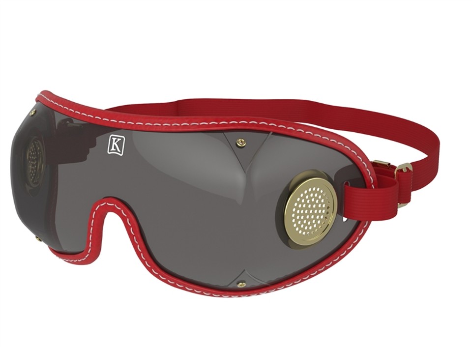 Kroops ORIGINAL <br/>| Jockey Goggle, Smoke Grey Lens, Red