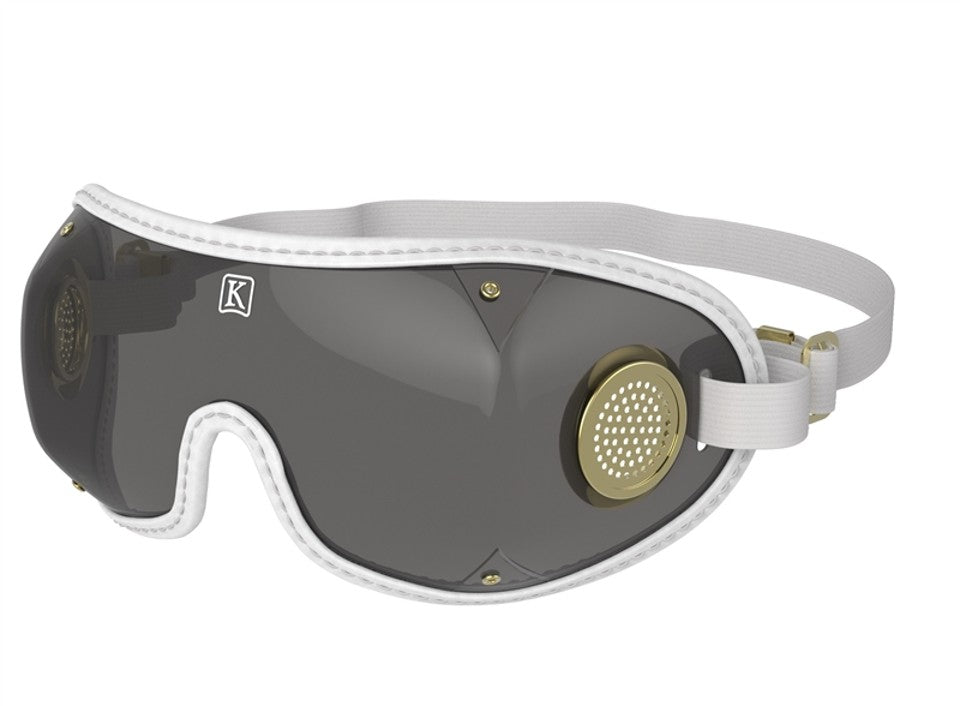Kroops ORIGINAL <br/>| Jockey Goggle, Smoke Grey Lens, White