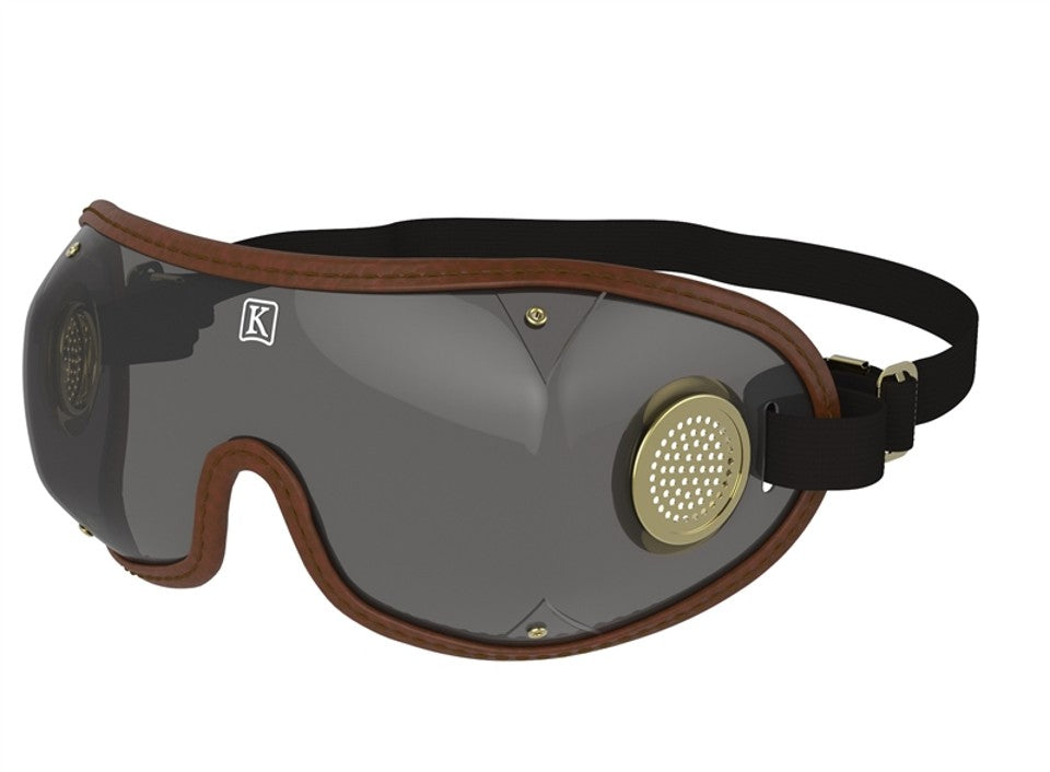 Kroops ORIGINAL <br/>| Jockey Goggle, Smoke Grey Lens, Brown