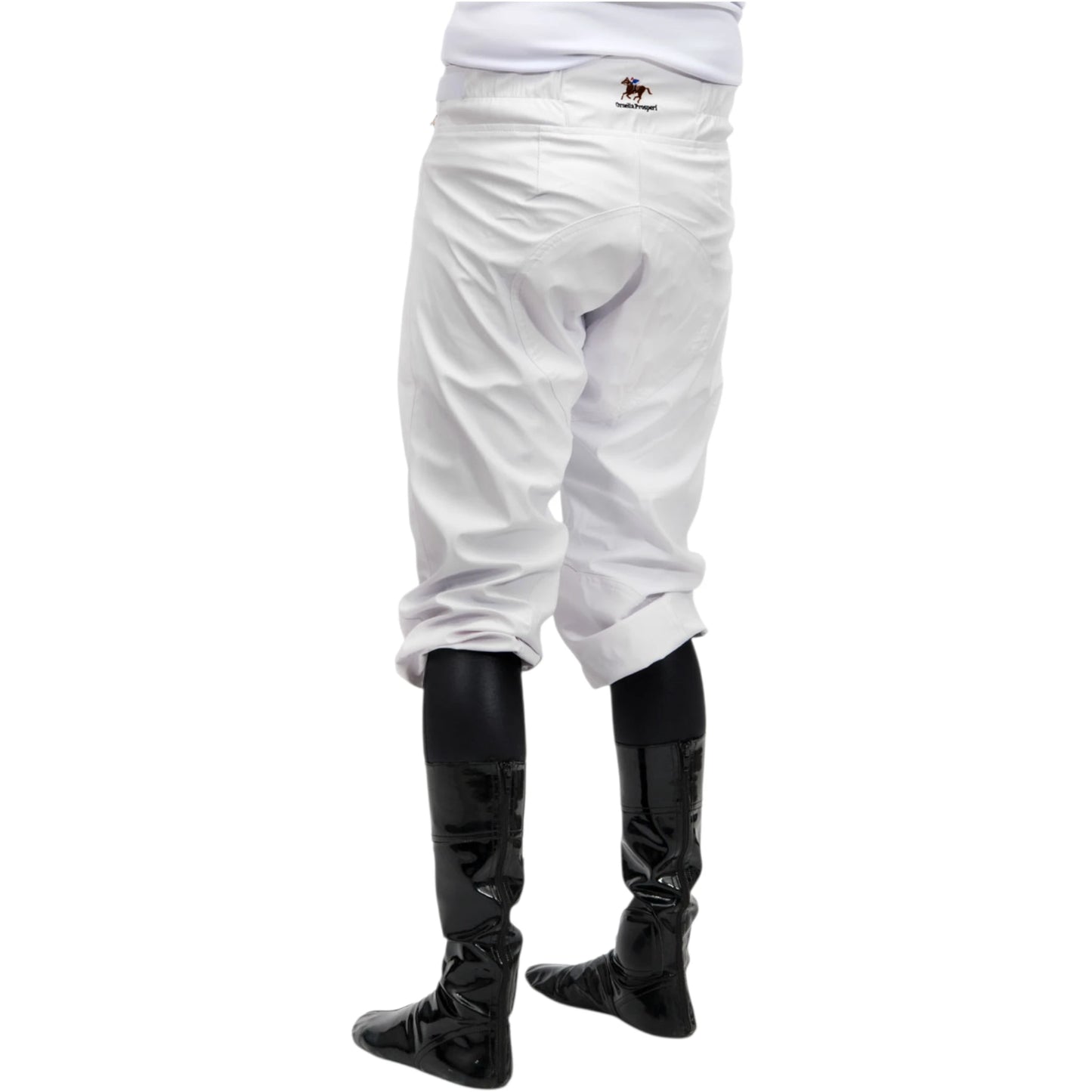 Ornella Prosperi Rubberized Racing Breeches – Waterproof Italian Jockey Leggings for Muddy Tracks