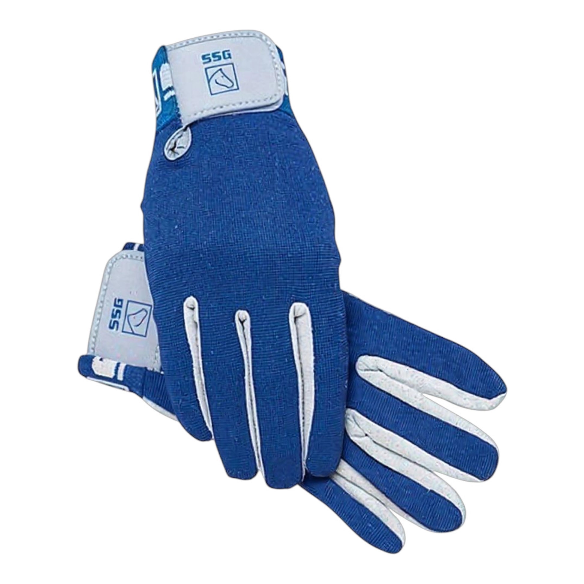SSG black padded aquasuede polo multisport gloves for equestrian use