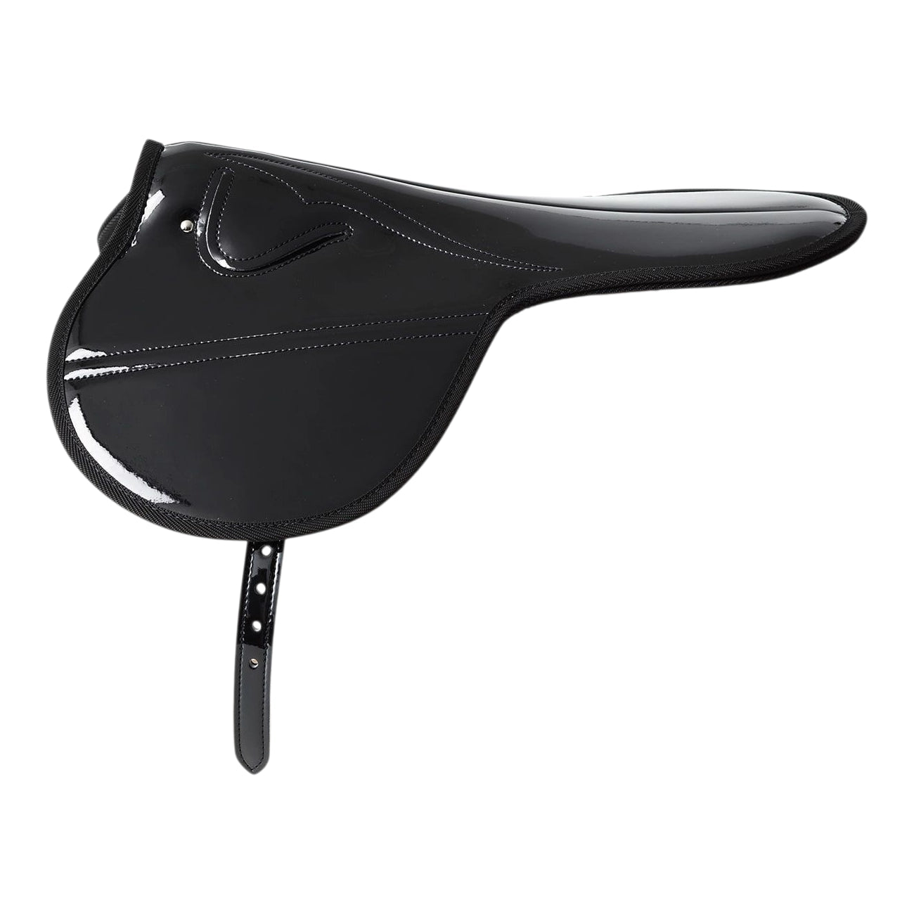 Somes small horse racing saddle in red with durable leather and padded seat for comfort and performance