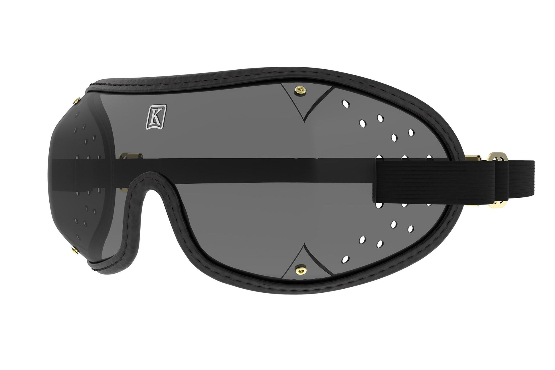 Grey lens Kroops TRIPLE SLOT Jockey Goggle with adjustable strap and ergonomic design