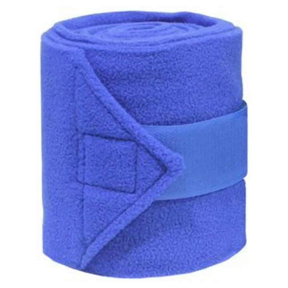 VACS acrylic fleece extra thick polo wraps set in red, designed for horse bandaging and equestrian use