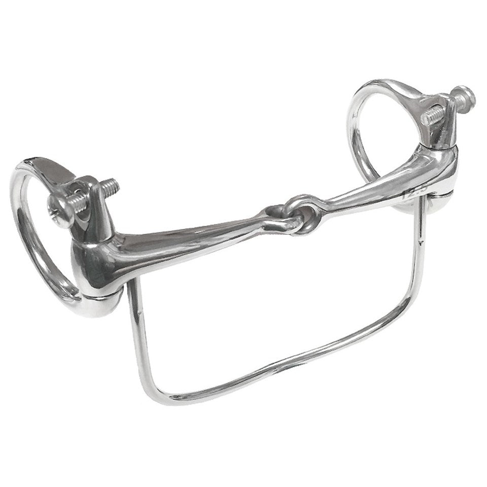 JMI Spicer 5-inch stainless steel leverage horse bit with durable construction for competitive riding