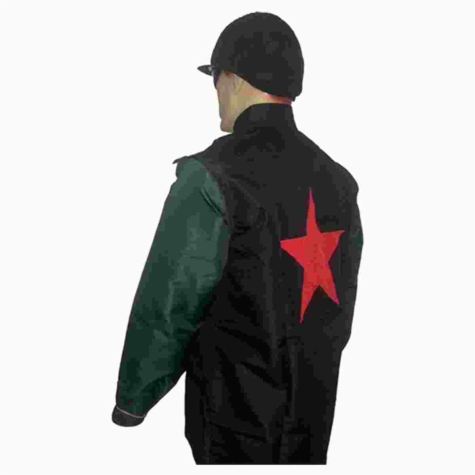 Customized polyester racing silks in vibrant colors, featuring Equiwin branding for jockeys