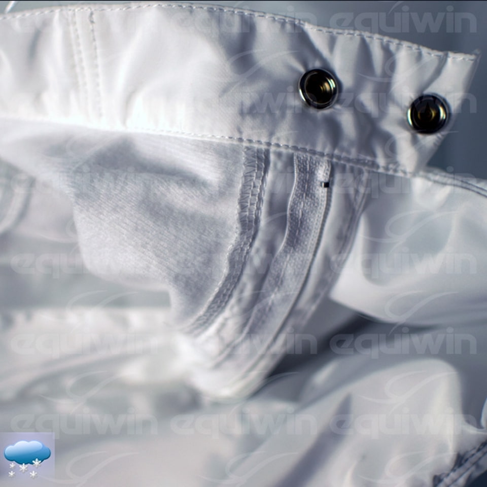 White insulated jockey pants by Equiwin, lightweight design suitable for cold weather racing, available in sizes Extra Small