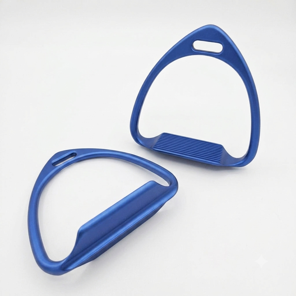 Estribos de carrera Equiwin Titanium Platform - Herraduras de jinete profesional