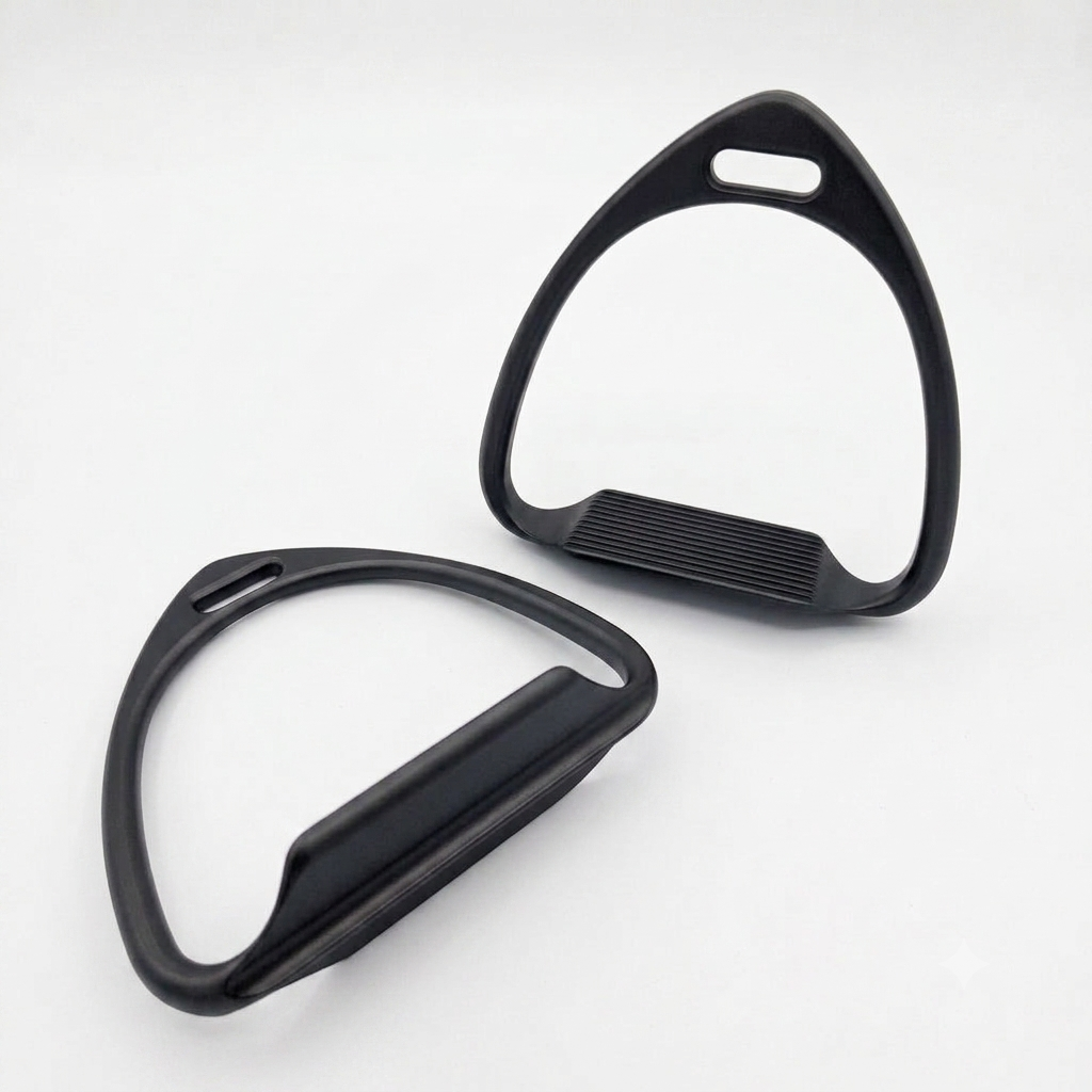 Estribos de carrera Equiwin Titanium Platform - Herraduras de jinete profesional