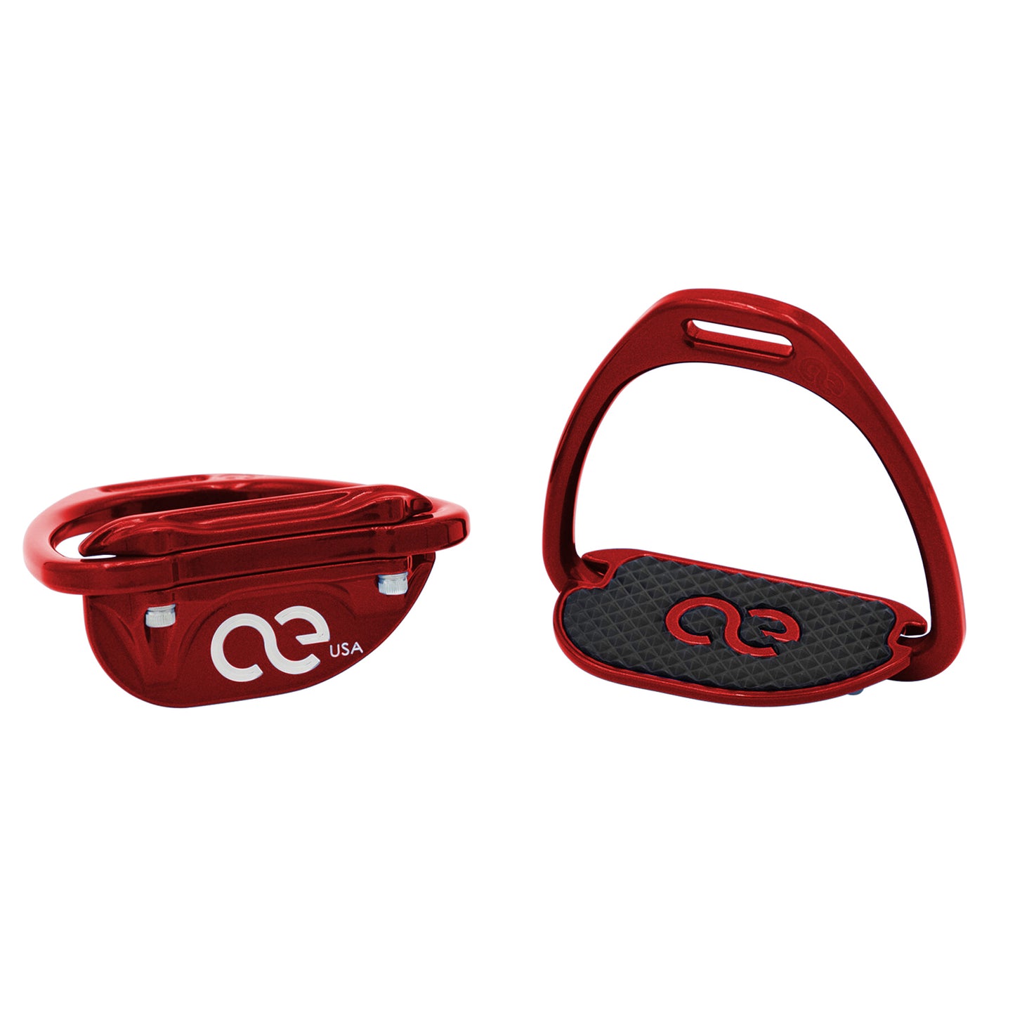American Equus Aluminum Teardrop Thoroughbred Racing Stirrup Irons