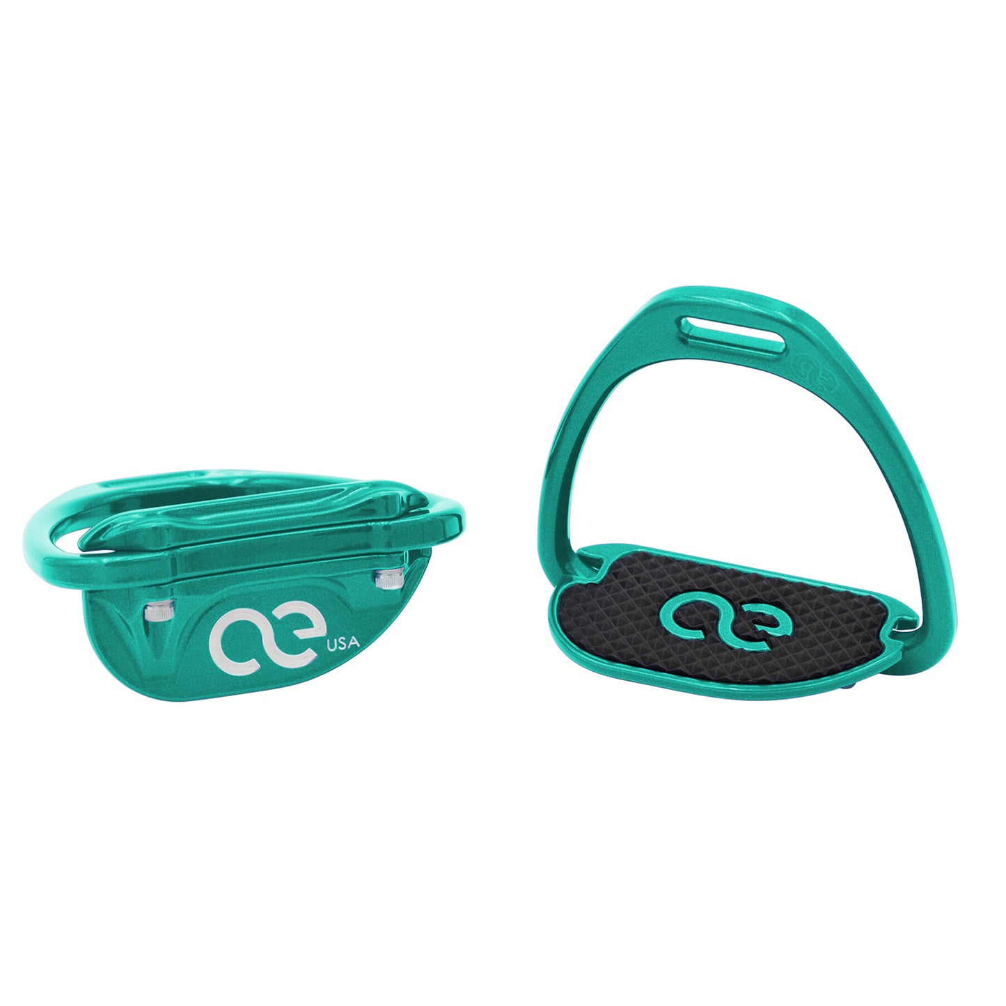American Equus Aluminum Teardrop Thoroughbred Racing Stirrup Irons