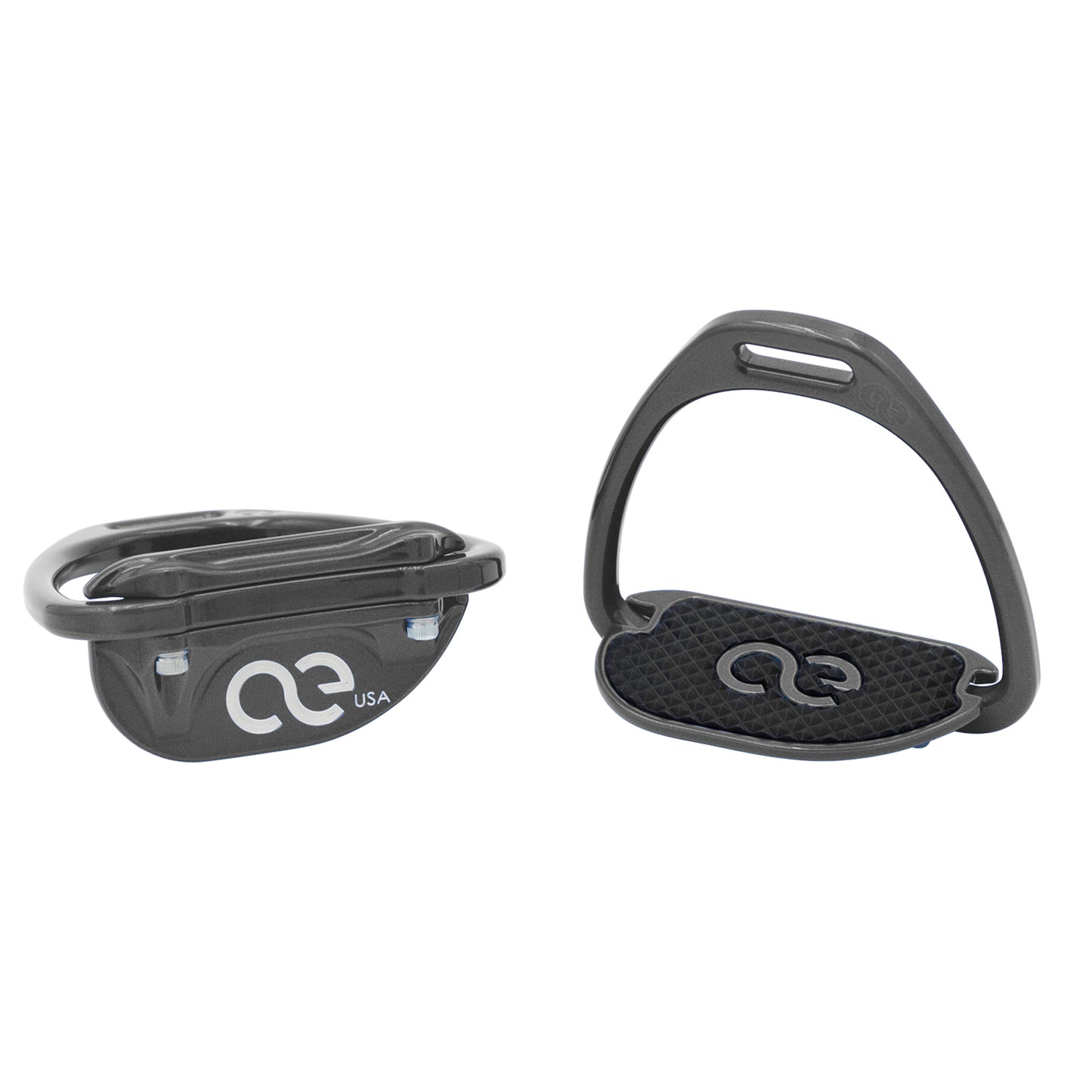 American Equus Aluminum Teardrop Thoroughbred Racing Stirrup Irons