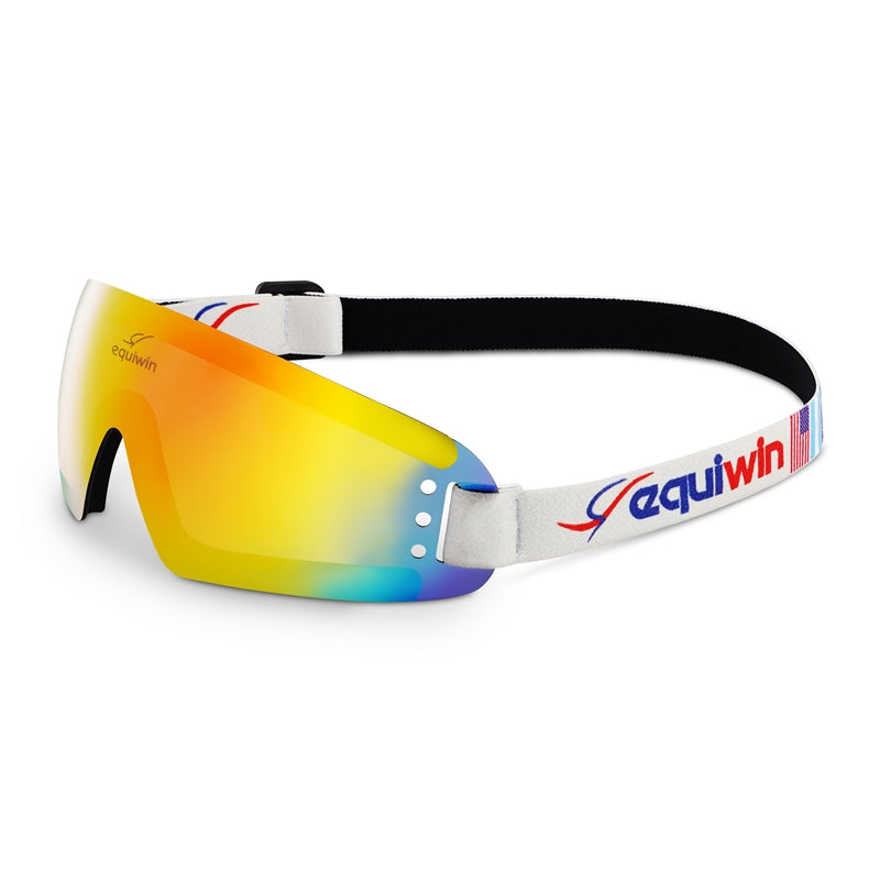 Equiwin BOUNDLESS Goggles – Multi-Flag Band, Mirror Lens, UV Protected – Rider Tack
