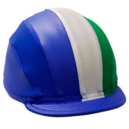 Equiwin BIGHELM Striped Lycra Helmet Cover - Stretchy Arc Design