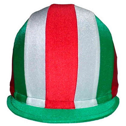 Equiwin BIGHELM Striped Lycra Helmet Cover - Stretchy Arc Design