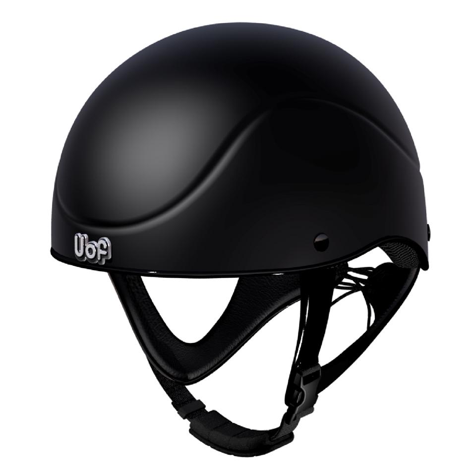 UOF RACE PROTECTOR Riding Helmet, Black