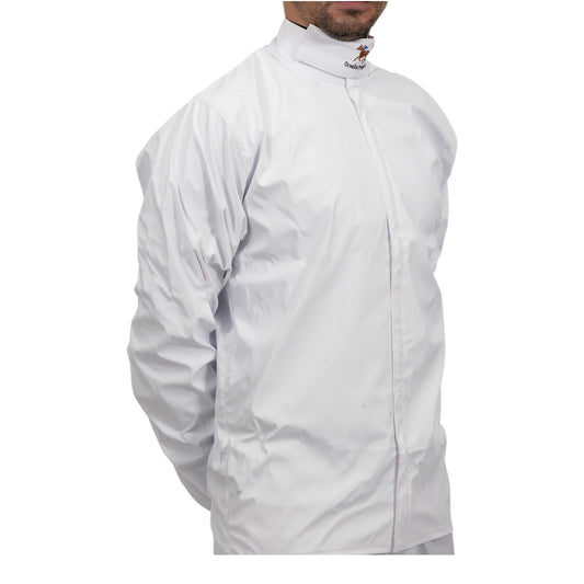Ornella Prosperi Rubberized Polyester Under Jacket – Waterproof Jockey Rain Jacket