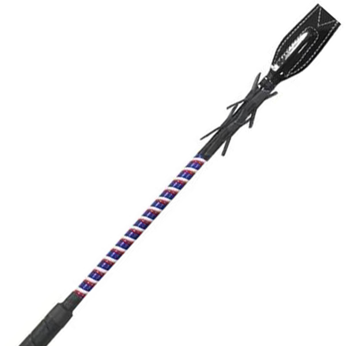 JMI TriColor Fiberglass Racing Whip - Golf Grip Handle
