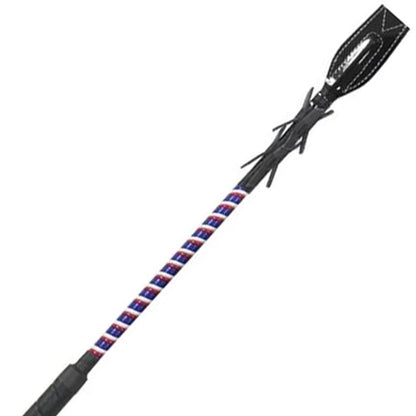JMI TriColor Fiberglass Racing Whip - Golf Grip Handle