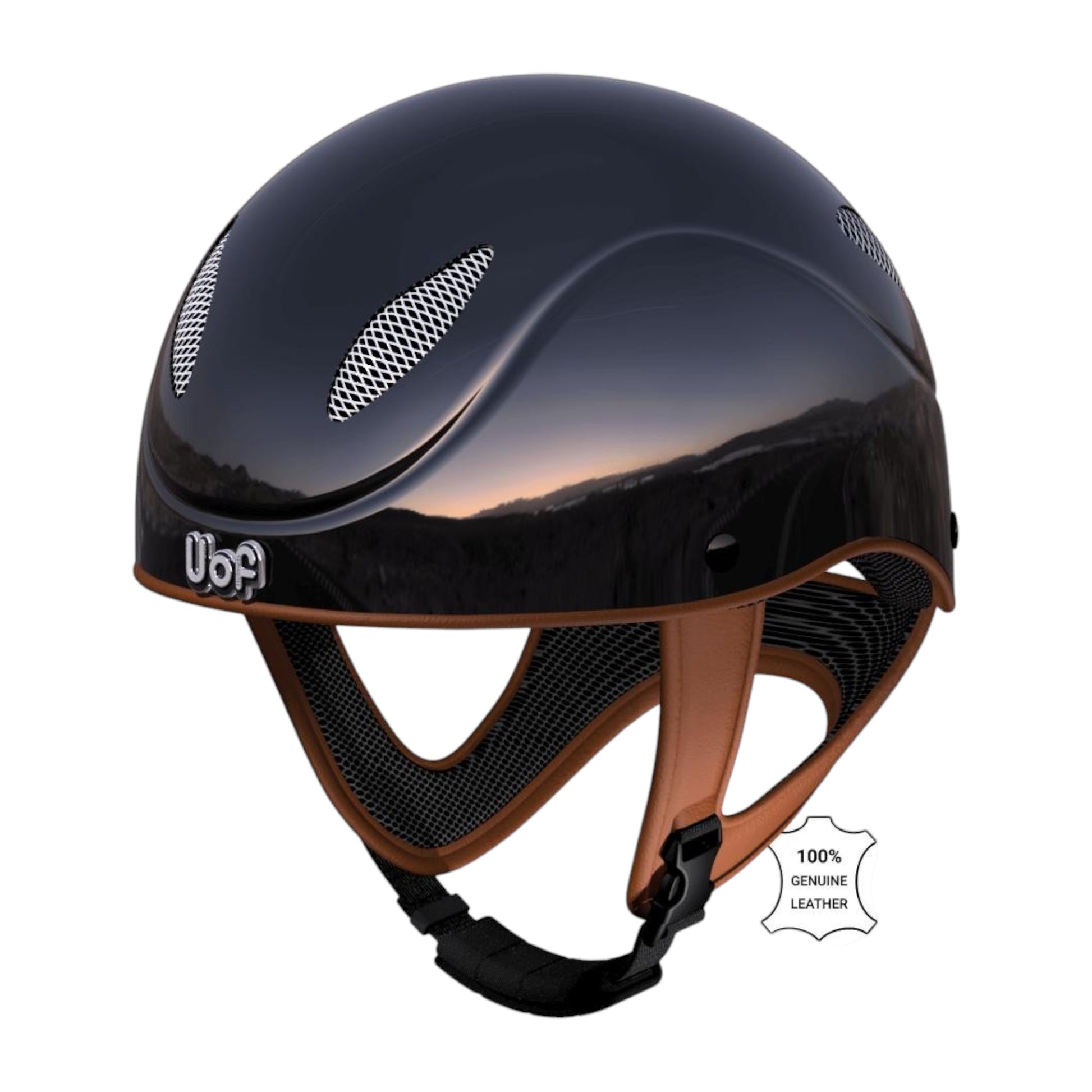 UOF RACE EVO Jockey Helmet - CE Certified 450g