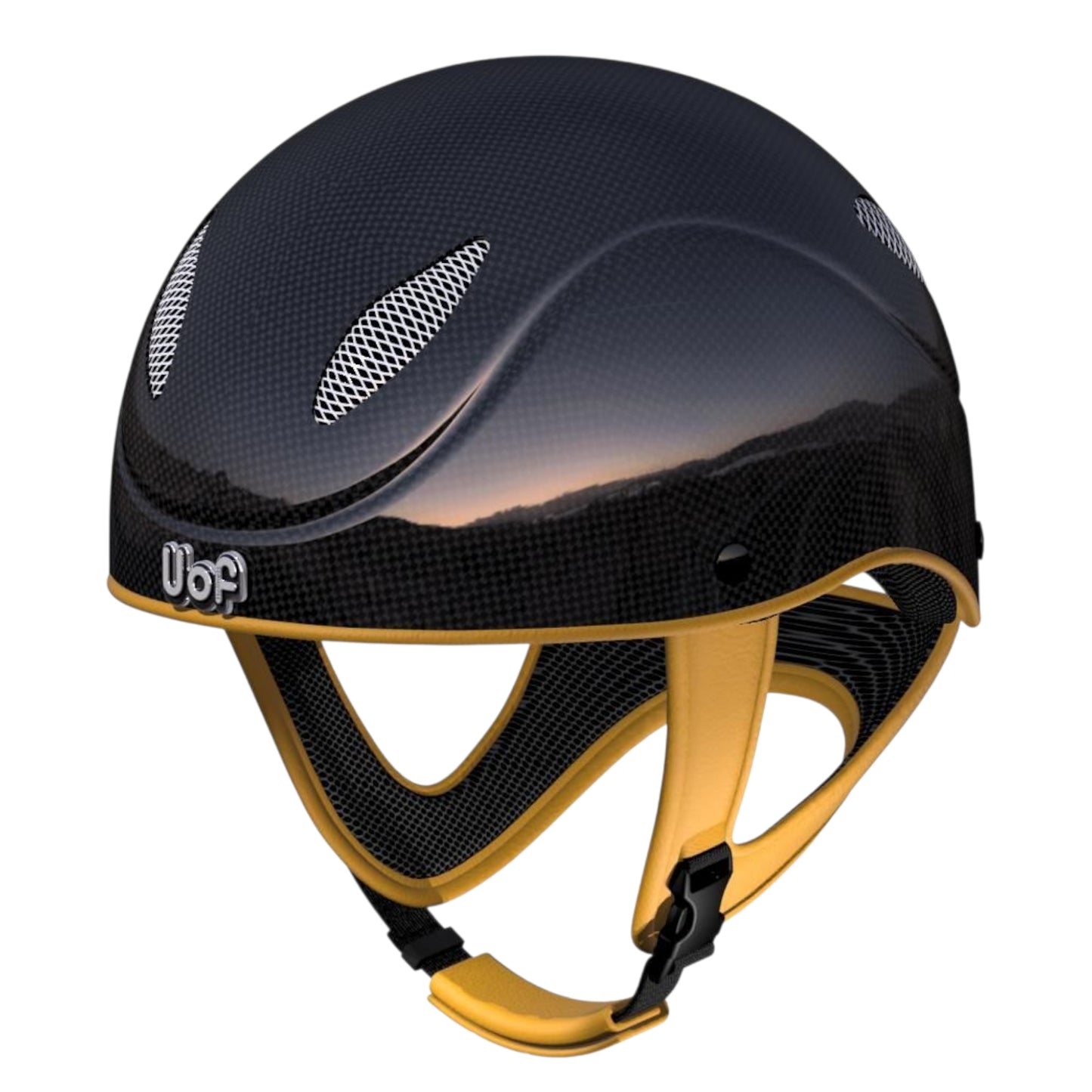 UOF RACE CARBON Jockey Helmet