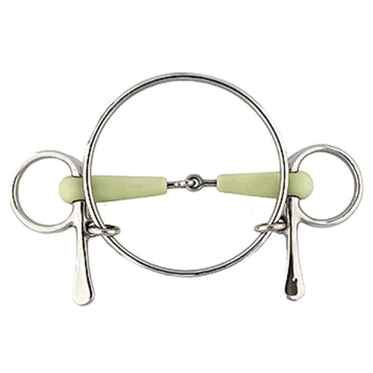 JMI Dexter Apple Half Cheek Horse Bit, 5 inch