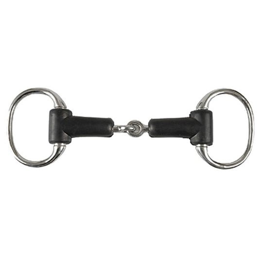 JMI Rubber Jointed Eggbutt Snaffle Bit, 5 inch