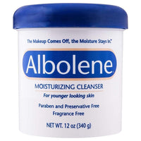 Albolene Moisturizing Weight Loss Cream in a 12 oz jar, designed for athletes and body weight management.