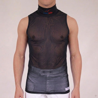 Camisa sin mangas de cuello alto de poliéster de malla fría MICROMESH Equiwin