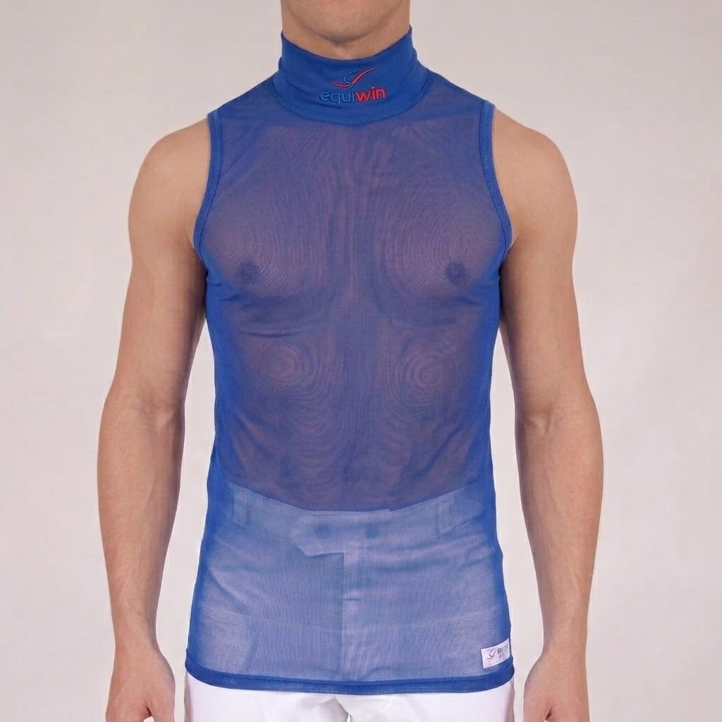 Camisa sin mangas de cuello alto de poliéster de malla fría MICROMESH Equiwin