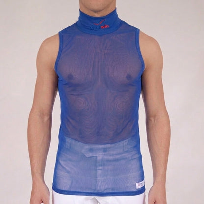 Camisa sin mangas de cuello alto de poliéster de malla fría MICROMESH Equiwin