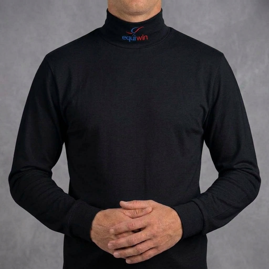 Equiwin SNOWFALL Cotton Turtleneck Long-Sleeve Riding Shirt