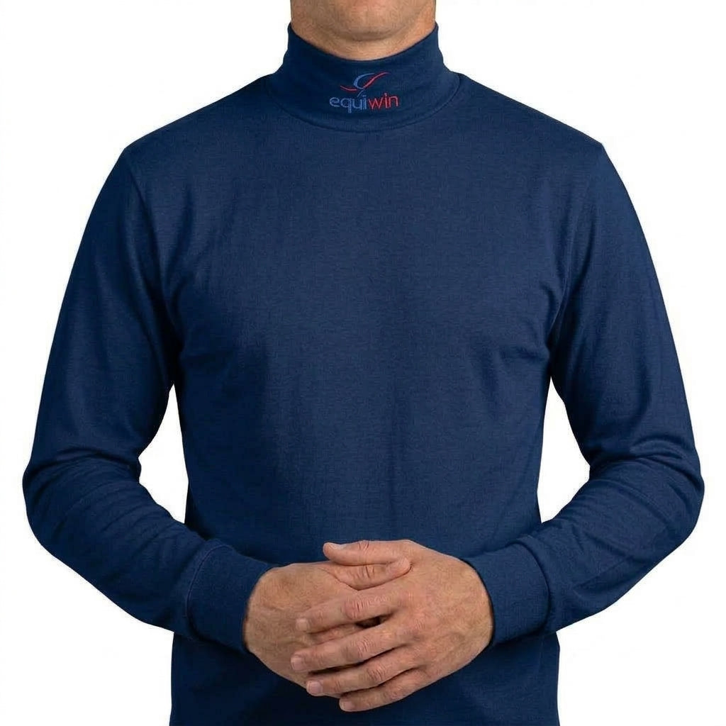Equiwin SNOWFALL Cotton Turtleneck Long-Sleeve Riding Shirt