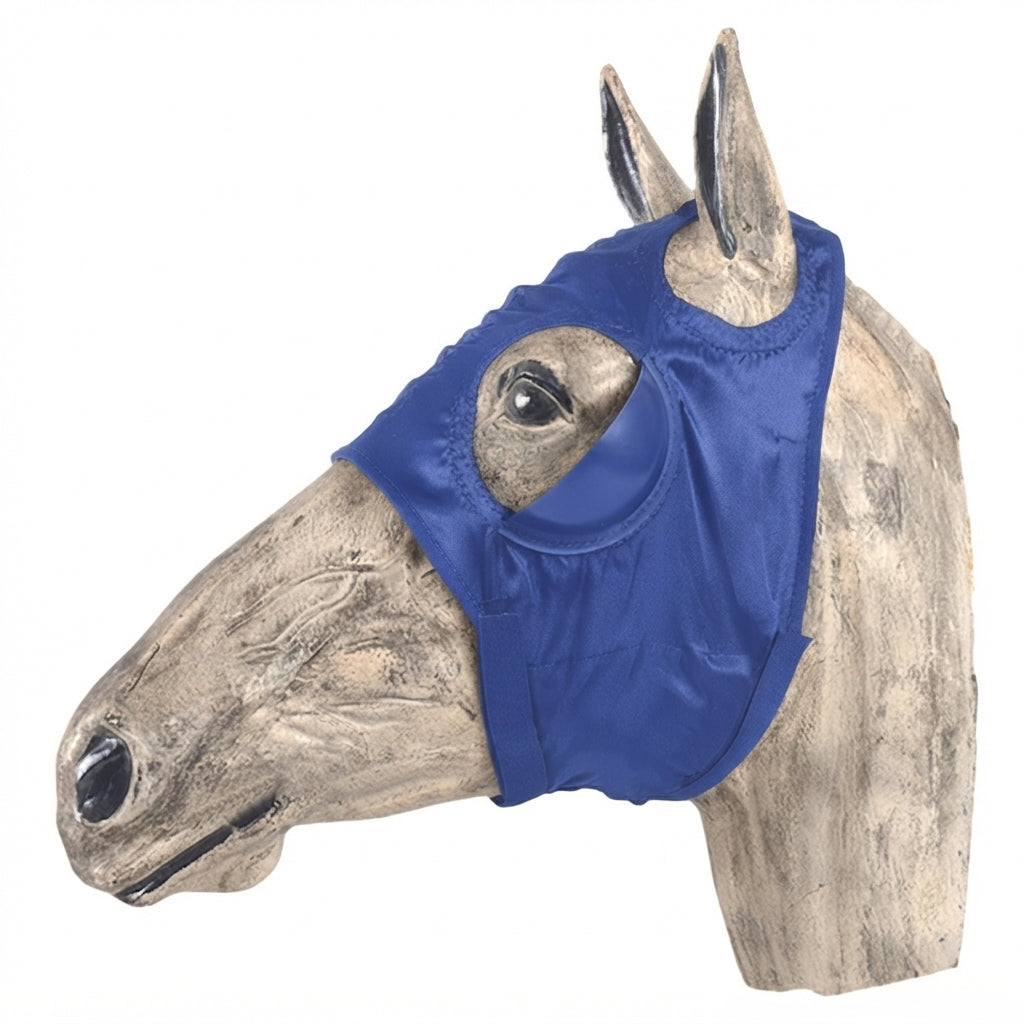JMI Lightweight Satin Horse Blinker Hood Without Ears - Racing