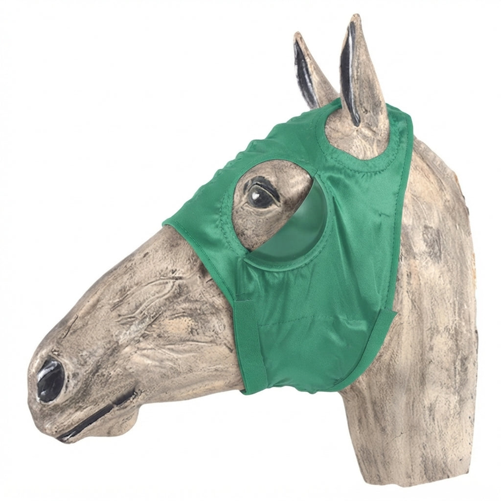 JMI Lightweight Satin Horse Blinker Hood Without Ears - Racing