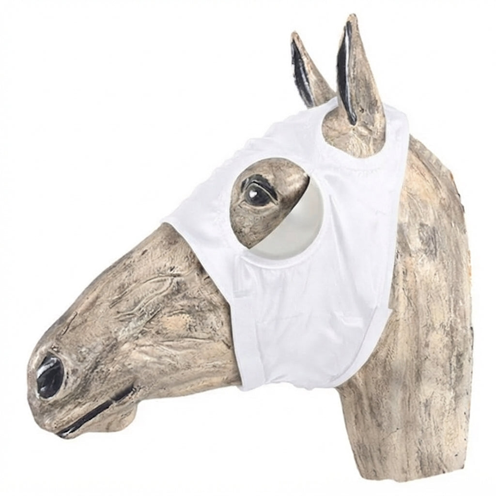 JMI Lightweight Satin Horse Blinker Hood Without Ears - Racing
